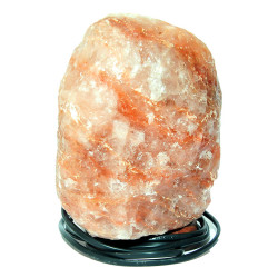Doğal Himalaya Kaya Tuzu Lambası Kablolu Ampullü Pembe 3-4 Kg - 4