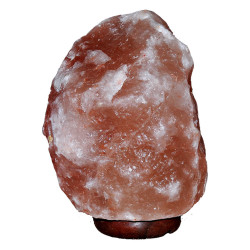 Doğal Himalaya Kaya Tuzu Lambası Kablolu Ampullü Pembe 7-8 Kg (1)