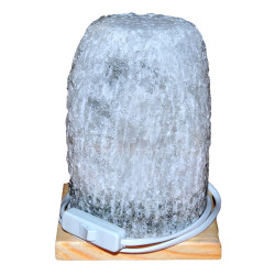 Doğal Kaya Tuzu Lambası Çankırı Kablolu Ampullü Beyaz 3-4 Kg - 4