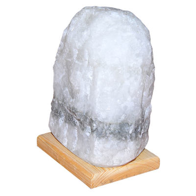 Doğal Kaya Tuzu Lambası Çankırı Kablolu Ampullü Beyaz 4-5 Kg - 3
