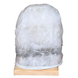 Doğal Kaya Tuzu Lambası Çankırı Kablolu Ampullü Beyaz 4-5 Kg - 5