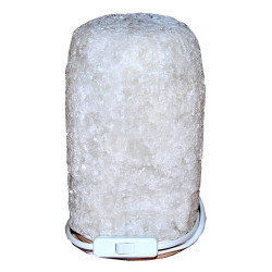 Doğal Kaya Tuzu Lambası Çankırı Kablolu Ampullü Beyaz 5-6 Kg - 3