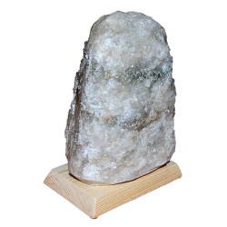 Doğal Kaya Tuzu Lambası Kırşehir Kablolu Ampullü Beyaz 3-4 Kg - 3
