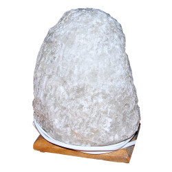 Doğal Kaya Tuzu Lambası Kırşehir Kablolu Ampullü Beyaz 4-5 Kg - 3