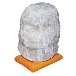 Doğal Kaya Tuzu Lambası Kırşehir Kablolu Ampullü Beyaz 5-6 Kg (1)