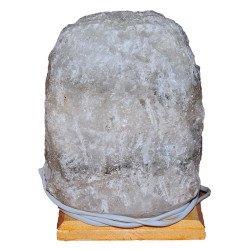 Doğal Kaya Tuzu Lambası Kırşehir Kablolu Ampullü Beyaz 5-6 Kg - 3