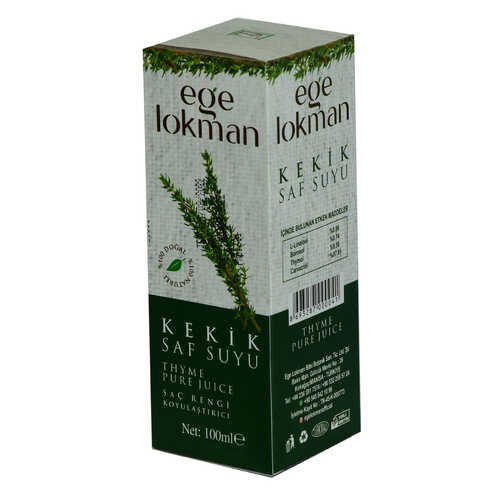 Doğal Kekik Saf Suyu Saç Rengi Koyulaştırıcı Saç Bakımı 100 ML Spreyli Cam Şişe - 4