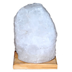 Doğal Kristal Kaya Tuzu Lambası Çankırı Kablolu Ampullü Beyaz 2-3 Kg (1)