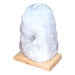 Doğal Kristal Kaya Tuzu Lambası Çankırı Kablolu Ampullü Beyaz 2-3 Kg - 3