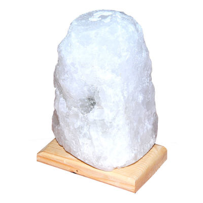 Doğal Kristal Kaya Tuzu Lambası Çankırı Kablolu Ampullü Beyaz 2-3 Kg - 3