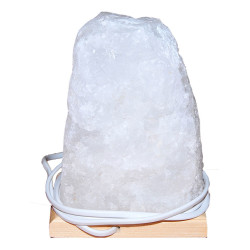 Doğal Kristal Kaya Tuzu Lambası Çankırı Kablolu Ampullü Beyaz 2-3 Kg - 4