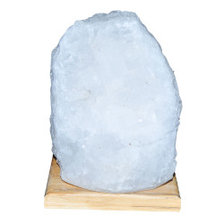 Doğal Kristal Kaya Tuzu Lambası Çankırı Kablolu Ampullü Beyaz 3-4 Kg (1)