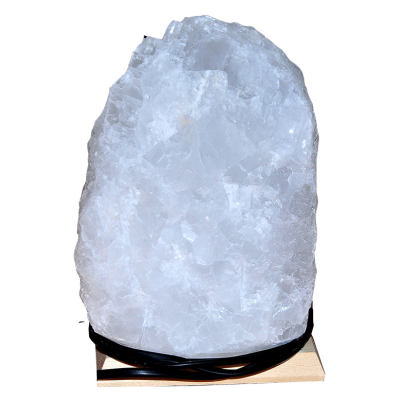 Doğal Kristal Kaya Tuzu Lambası Çankırı Kablolu Ampullü Beyaz 4-5 Kg - 4