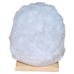 Doğal Kristal Kaya Tuzu Lambası Çankırı Kablolu Ampullü Beyaz 5-6 Kg (1)