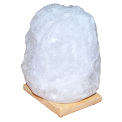 Doğal Kristal Kaya Tuzu Lambası Çankırı Kablolu Ampullü Beyaz 5-6 Kg - 3