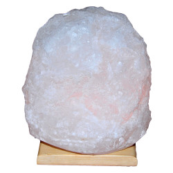 Doğal Kristal Kaya Tuzu Lambası Çankırı Kablolu Ampullü Beyaz 5-6 Kg - 4