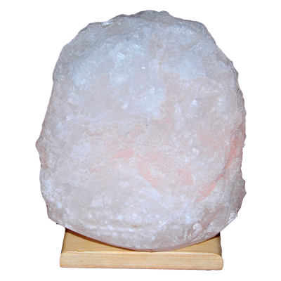 Doğal Kristal Kaya Tuzu Lambası Çankırı Kablolu Ampullü Beyaz 5-6 Kg - 4