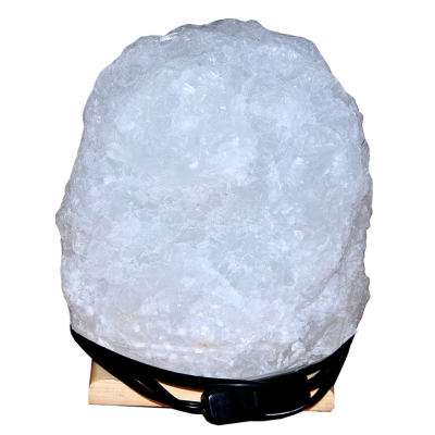 Doğal Kristal Kaya Tuzu Lambası Çankırı Kablolu Ampullü Beyaz 5-6 Kg - 5