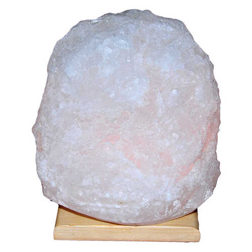 Doğal Kristal Kaya Tuzu Lambası Çankırı Kablolu Ampullü Beyaz 9-10 Kg - 5