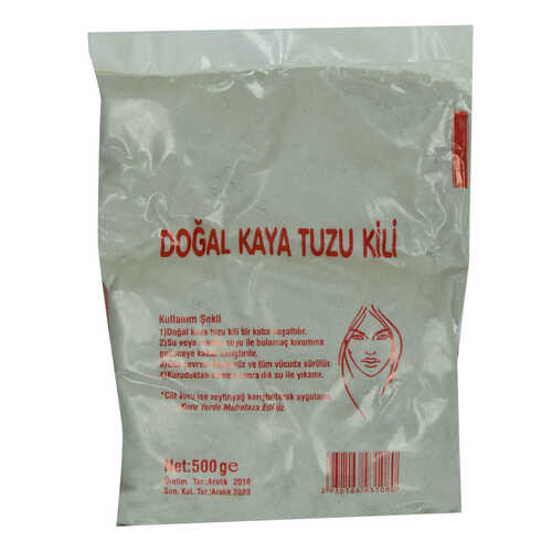 Doğal Saf Naturel Ayak ve Cilt Bakım Kaya Tuzu Kili Öğütülmüş 500 Gr Paket - 1