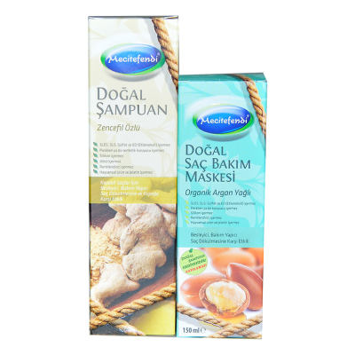 Zencefil Özlü Şampuan 250 ML + Argan Yağlı Saç Maskesi 150 ML - 1