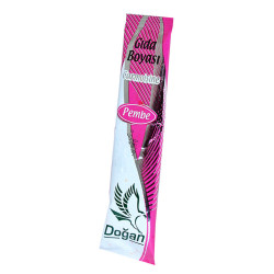Pasta Şerbet Slime Gıda Boyası Pembe Toz 9 Gr Paket (1)