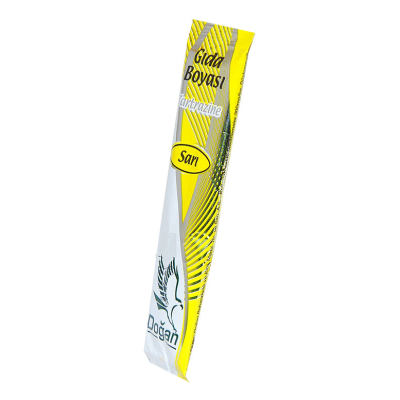 Pasta Şerbet Slime Gıda Boyası Sarı Toz 9 Gr Paket - 2