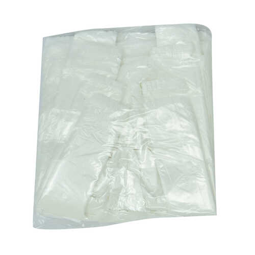 Ekonomik Mini Boy Atlet Hışır Poşet 30X20 Cm İnce Beyaz 250 Adet 1 Paket - 1