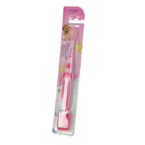 Eurofresh Diş Fırçası Çocuklar İçin Yumuşak Pembe Sweet Animals 1 Adet - 3