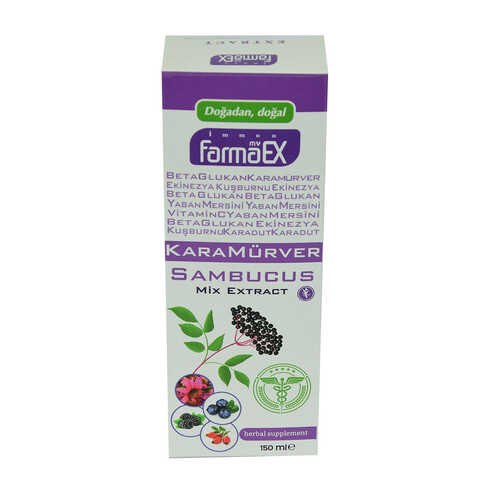Farmaex Karamürver Bitkisel Karışım Alkolsüz Ekstrakt 150 ML - 1