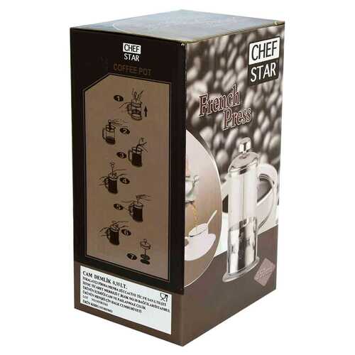 French Press Bitki Çayı Cam Demliği 06 350 ML - 5