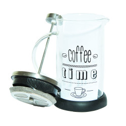 French Press Bitki Çayı Cam Demliği Siyah 600 ML - 3