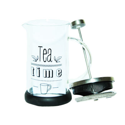 French Press Bitki Çayı Cam Demliği Siyah 600 ML - 4