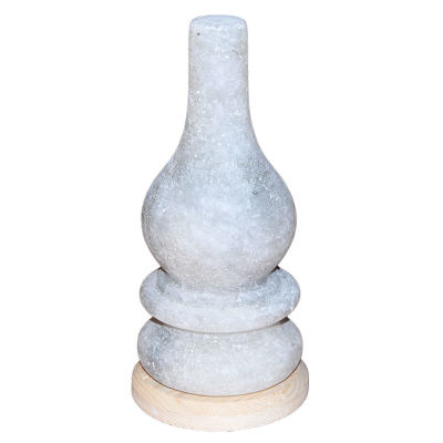 Gaz Lambası Şekilli Doğal Kaya Tuzu Lambası Çankırı Kablolu Ampullü Beyaz 2-3 Kg - 2