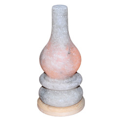 Gaz Lambası Şekilli Doğal Kaya Tuzu Lambası Çankırı Kablolu Ampullü Beyaz 2-3 Kg - 3