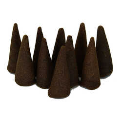 Geri Akış Şelale Beyaz Adaçayı Kokulu 40 Konik Tütsü - White Sage Backflow Incense Cones - 5