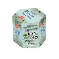 Geri Akış Şelale Beyaz Adaçayı Kokulu 40 Konik Tütsü - White Sage Backflow Incense Cones - 4