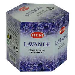 Geri Akış Şelale Lavanta Kokulu 40 Konik Tütsü - Lavander Backflow Incense Cones - 4