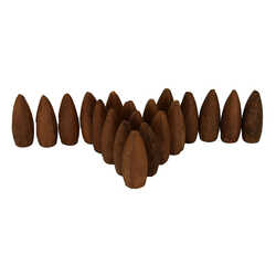 Geri Akış Şelale Sandal Ağacı Kokulu 40 Konik Tütsü - Sandalwood Backflow Incense Cones (1)