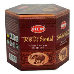 Geri Akış Şelale Sandal Ağacı Kokulu 40 Konik Tütsü - Sandalwood Backflow Incense Cones - 4