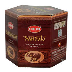 Geri Akış Şelale Sandal Ağacı Kokulu 40 Konik Tütsü - Sandalwood Backflow Incense Cones - 5
