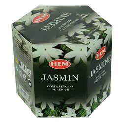 Geri Akış Şelale Yasemin Kokulu 40 Konik Tütsü - Jasmine Backflow Incense Cones - 4
