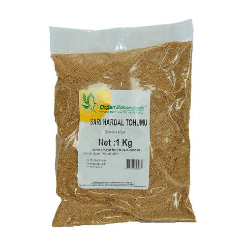Hardal Tohumu Tane Doğal Sarı 1000 Gr Paket - 1