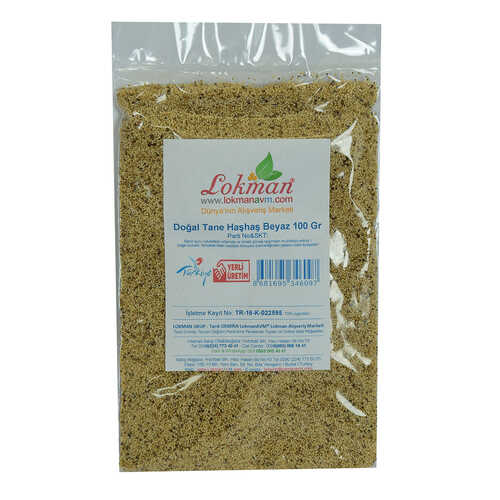 Haşhaş Tohumu Tane Doğal Beyaz 100 Gr Paket - 2