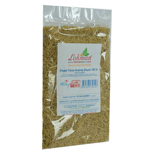 Haşhaş Tohumu Tane Doğal Beyaz 100 Gr Paket - 3