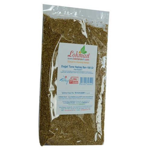 Haşhaş Tohumu Tane Doğal Sarı 100 Gr Paket - 3