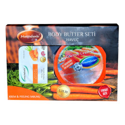 Havuç Yağlı Vücut Bakım Seti - Krem & Peeling Sabunu (1)