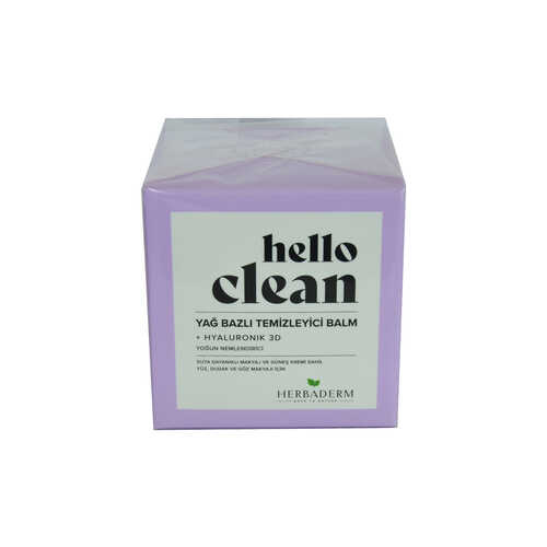 Hello Clean Yüz Dudak ve Göz için Yağ Bazlı Temizleyici Balm Hyaluronik 3D 100 ML - 1