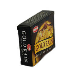 Altın Yağmuru Bolluk Bereket Çeken 10 Konik Tütsü - Gold Rain Incense Cones (1)