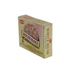 Beyaz Misk Mutluluk Kokulu 10 Konik Tütsü - White Musk Incense Cones - 3